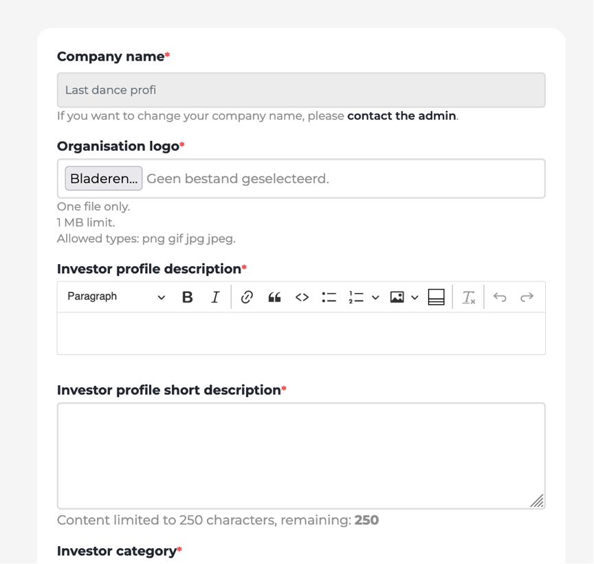 investor profile